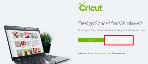 install cricut design space to drive other than c