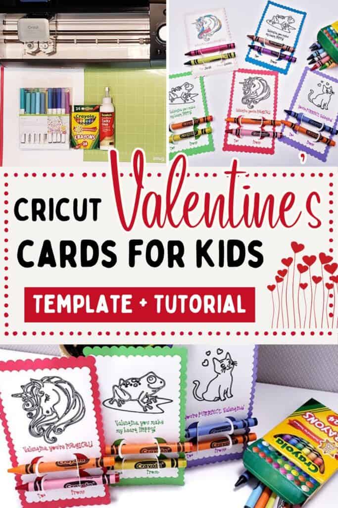 Easy DIY Cricut valentine's Cards for Kids