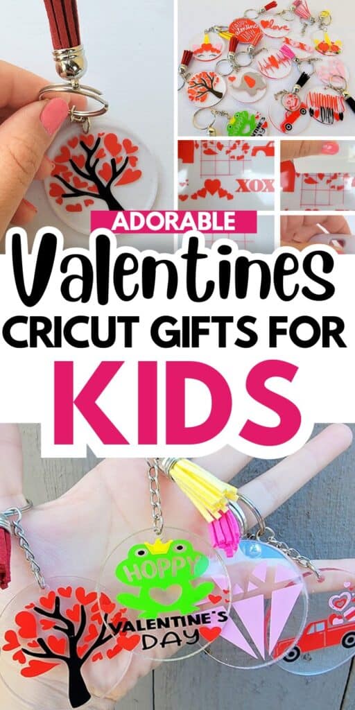 Cute Valentines Cricut Gifts for Kids - Keychains