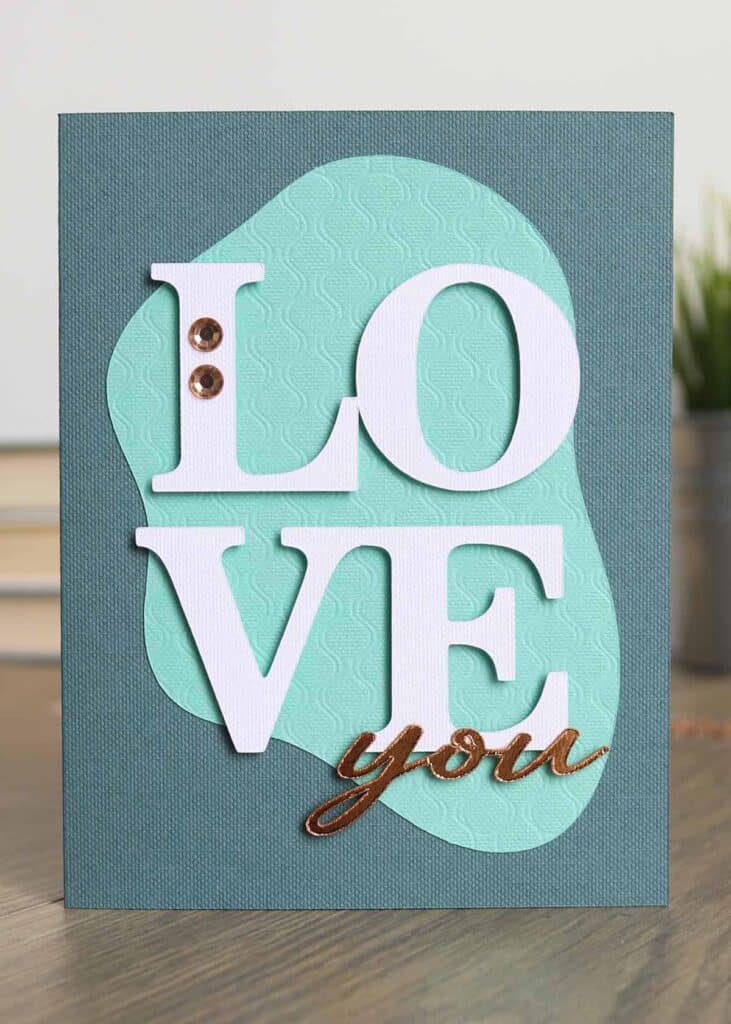 Cricut-debossing-tool-love-card aubreeoriginals