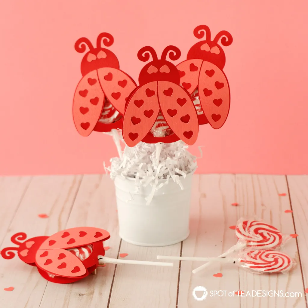 Love Bug Lollipop Holder Spot of Tea Designs