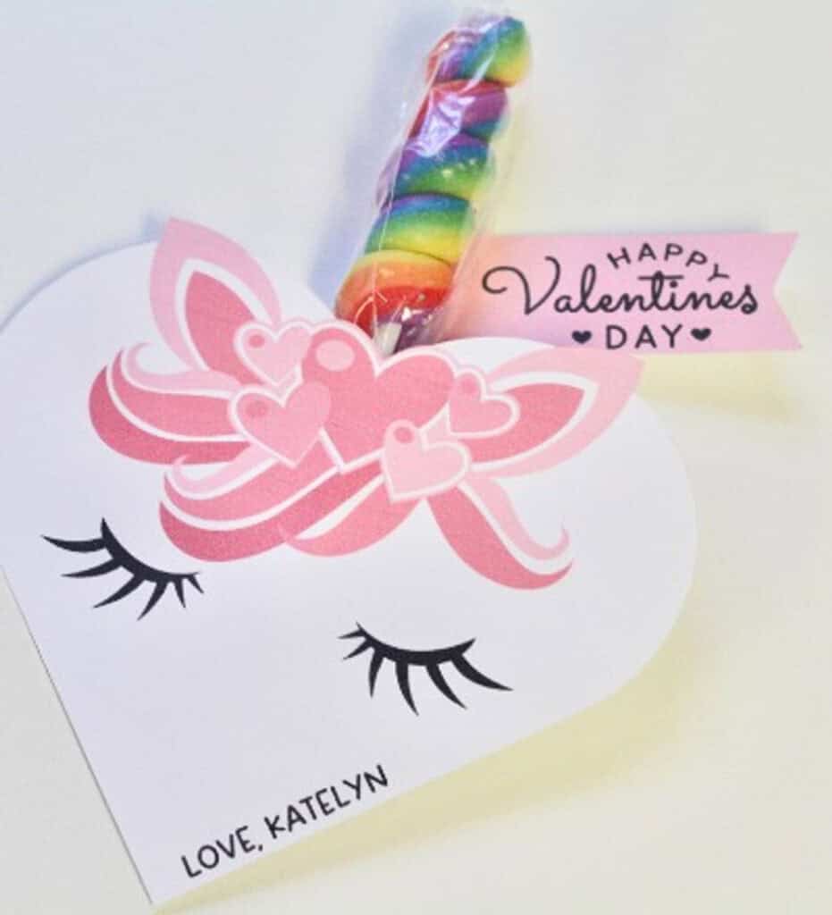 Unicorn Sucker Valentines CDS